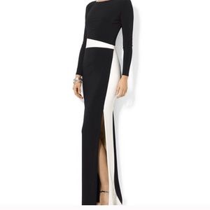 Ralph Lauren Long Sleeve Evening Dress